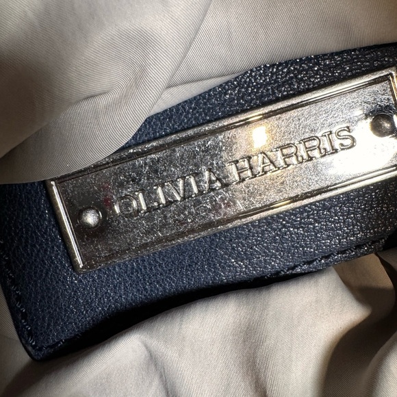 Olivia Harris Charcoal Leather Crossbody Bag - Picture 6 of 11